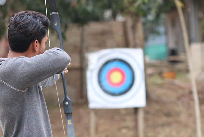 sports archery in magenta resort